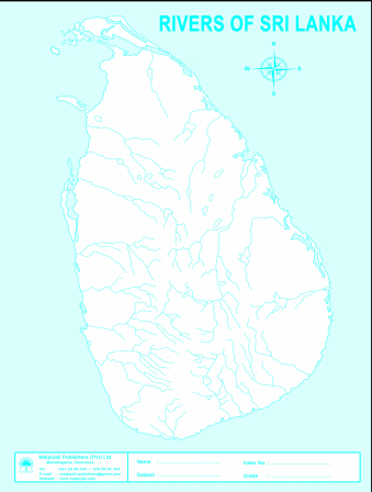 Malpiyali Sri Lanka Map - Rivers Bundle
